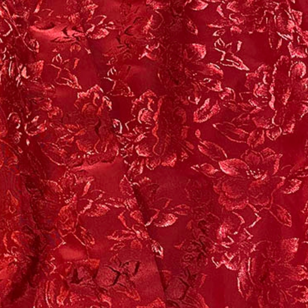 Vintage Satin Brocade Button down elegant blouse - Picture 2 of 7